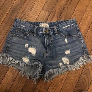 Free people denim shorts